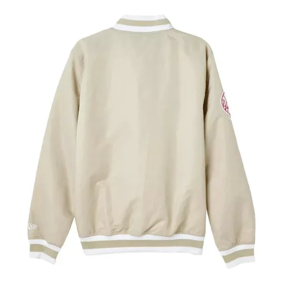 New Era New York Yankees Satin Varsity Jacket 2009 World Series Patch Men's - Picture 3 of 10